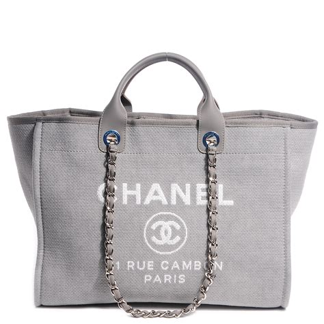 chanel canvas deauville tote replica|Chanel deauville canvas tote handbag.